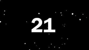 A black background with the number 21 on it.