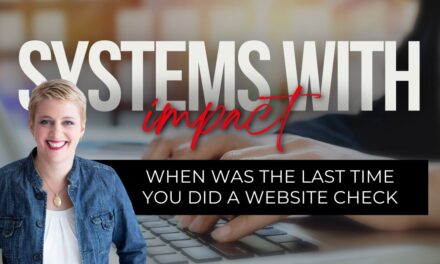 When Was the Last Time You Did a Website Check?